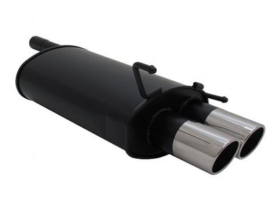 Novus Sportauspuff Endschalld/ämpfer Gruppe N A2532ED90 mit Endrohr 2 x 90mm DTM