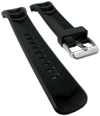 Calypso Uhrenarmband | Kunststoff glatt schwarz/ blau Modell K5730/2