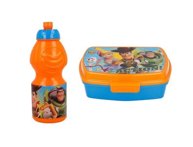 Toy Story 4 Lunch Set Brotdose Trinkflasche Lunch Set Rex Buzz Woody Alien