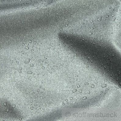 Stoff Baumwolle Acryl silber metallisch wasserabweisend leicht glänzend