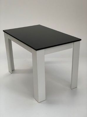 Esstisch Esszimmertisch 110x70 cm. Schwarz-Weiß Made in Germany