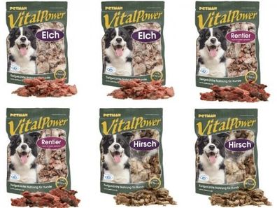 Petman Vital Power Wild Mischpaket Hundefutter 6 x 1000 g