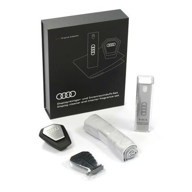Original Audi Displayreiniger Duftspender Pflegeset Reinigungstuch 80A057800