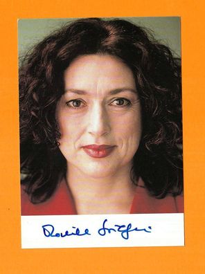 Monika Griefahn (deutsche Politikerin (SPD) - persönlich signierte Autogrammkarte
