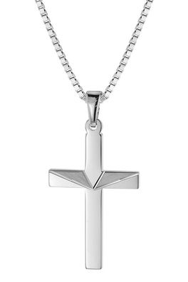 trendor Schmuck Kreuz-Anhänger an Halskette für Männer Silber 925 08477