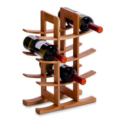 Weinregal, Weinständer, Flaschenständer, Flaschenregal aus Holz für 12 Flaschen