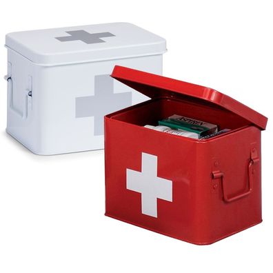 ZELLER Medizin-Box aus Metall in , Länge: 22 cm