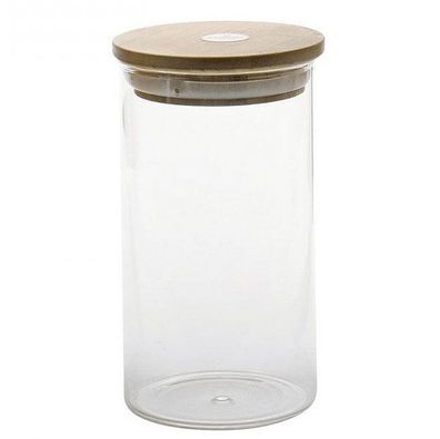 ZELLER Vorratsglas mit Bamboodeckel - 1 Liter