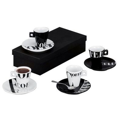 ZELLER Cappuccino-Tassen Set 8-teilig Coffee-style