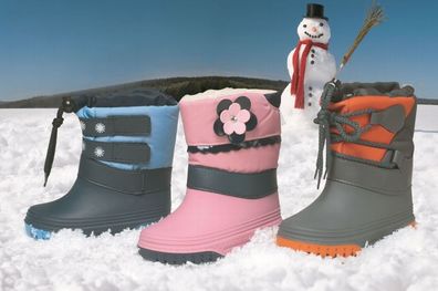 Kleinkinder Schneestiefel Gr. 21-28 Winter Stiefel Boots Snowboots Schnee Schuhe