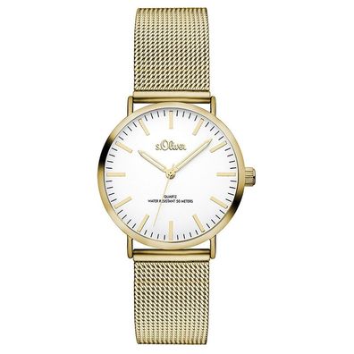 s. Oliver Damen Uhr Armbanduhr Edelstahl SO-3271-MQ