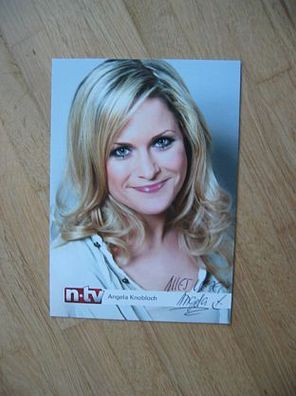 n-tv Fernsehmoderatorin Angela Knobloch - handsigniertes Autogramm!!!
