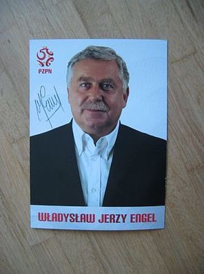 Polen Nationaltrainer Jerzy Engel - handsigniertes Autogramm!!!