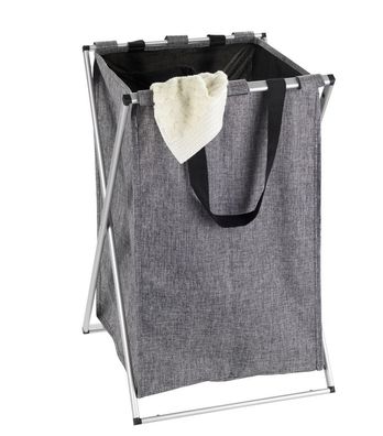 Wäschekorb mit Kordelzug, Tasche auf tragbarem Rahmen - 52 l, 57 x 35 x 38 cm, WENKO