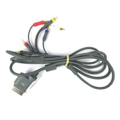 Original Xbox 360 Hd Av Komponentenkabel / Component Cable in grau