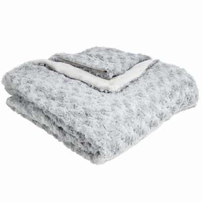 Fell Nachahmung Tagesdecke, flauschige Deko-Plaid für Bett und Couch