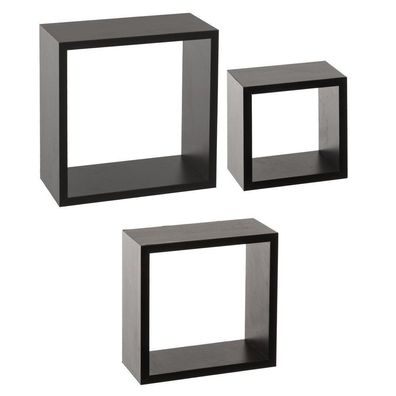 Wandregal mit Garderobenhaken, Cube X3 Beton Gris