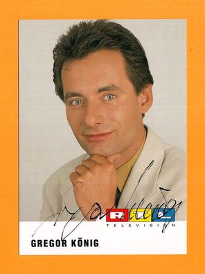 Gregor König ( RTL - Moderator ) - persönlich signiert