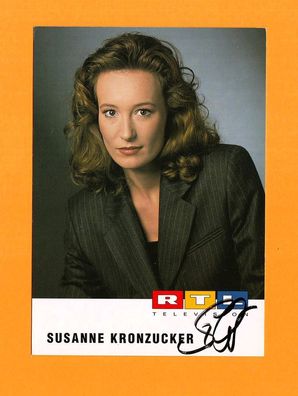 Susanne Kronzucker ( RTL - Moderatorin ) - persönlich signierte ältere Karte