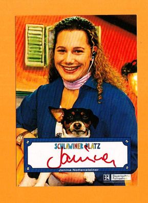 Janina Nottensteiner (BR - Schlawiner Platz - Moderatorin) - persönlich signiert