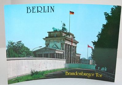 5 Ansichtskarten Berlin Brandenburger Tor mit Mauer im A5 Format Postkarten