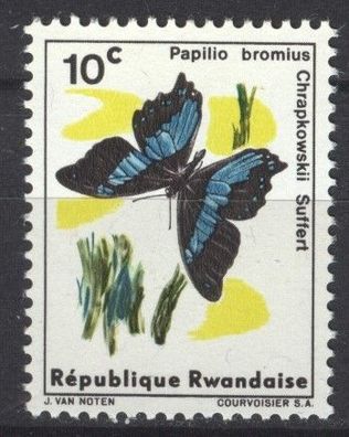 Ruanda Mi 119 postfr Schmetterlinge mot1661
