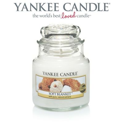 Yankee Candle 104g Soft Blanket Glas Small Duftkerze Jar Housewarmer €114,42 / kg