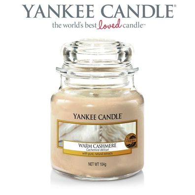 Yankee Candle 104g Warm Cashmere Glas Small Duftkerze Jar Housewarmer €114,42/ kg