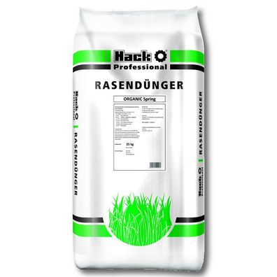 HACK PROFI Rasendünger Organic Spring 25 kg Sportplatzdünger Startdünger