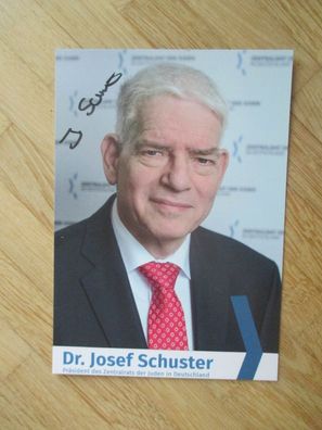 Präsident Zentralrat der Juden - Dr. Josef Schuster - handsigniertes Autogramm!!!