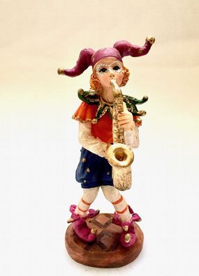 Clown Polystone ca. 10 cm hoch handbemalt Zirkus Modell 1