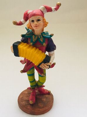 Clown Polystone ca. 10 cm hoch handbemalt Zirkus Modell 6