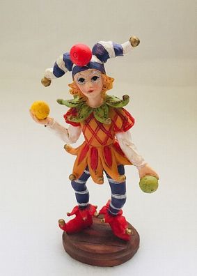 Clown Polystone ca. 10 cm hoch handbemalt Zirkus Modell 5