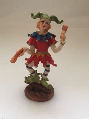 Clown Polystone ca. 10 cm hoch handbemalt Zirkus Modell 12