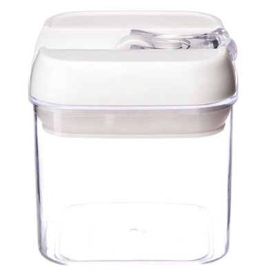 OSLO Lebensmittelbehälter, quadratisch, transparent, 0,5 l Fassungsvermögen