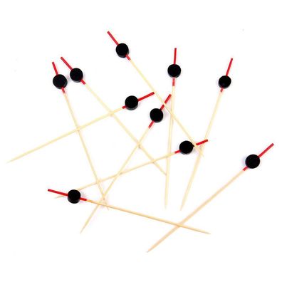 Cocktail-Sticks ROT Bambus-Sticks 100