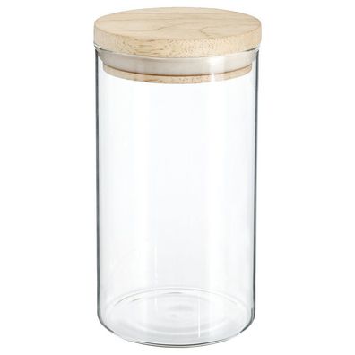 Bulk Lebensmittelbehälter mit Bambusdeckel, luftdicht, 1 L