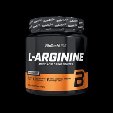 L-Arginine 300g Pulver von BioTech mehr Pump beim Training Aminosäuren + Bonus
