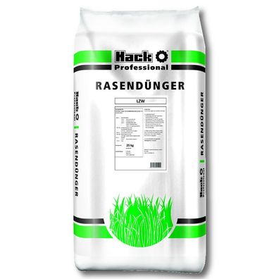 HACK Rasenlangzeitdünger LZW 25 kg Rasendünger Profidünger Sportrasendünger