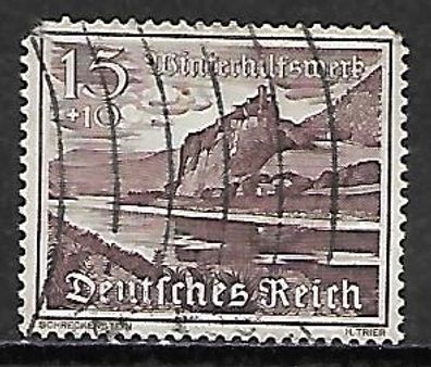 Deutsches Reich gestempelt Michel-Nummer 736 mit fehlende Zähnen oben