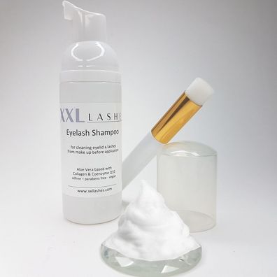 XXL Lashes Foam Cleanser, Wimpernshampoo, 50 ml - inklusive Wimpern-Shampoo-Pins