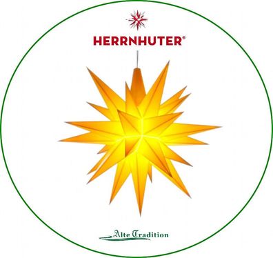 Herrnhuter Stern 13 cm Sterne gelb LED Dekorationsstern Weihnachtsstern