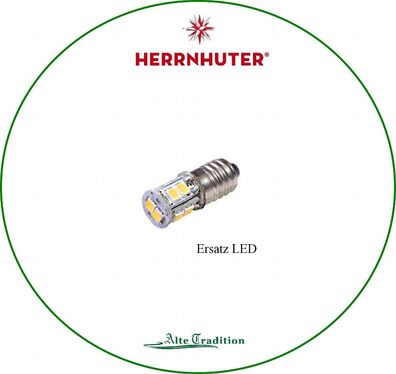1 x LED für 13 cm Herrnhuter Sterne , LED für A1/ i1 Stern E10 , 6,3V - 0,6W
