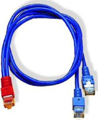 Homeway HW-Y-Kabel1 LAN/ LAN blau / blau 1,0 meter