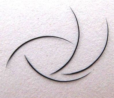 2-TIP-Lashes oder auch Twin Lashes - von beiden Seiten spitz | 0,15 mm dick| 8 m