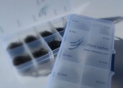 2000 Flare Lashes in der Sortimentsbox |C-Curl | 6D-8D