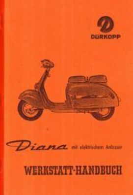 Werkstatthandbuch Dürkopp Diana Roller 194 ccm 9,5 PS, 12 Volt, Motorroller