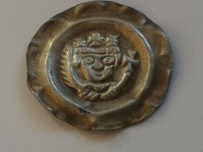 Brakteat Silber Donauwörth Kaiser Friedrich II. 1215-1250 von Hohenstaufen