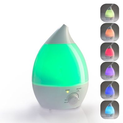 HUMI-RAINBOW Luftbefeuchter mit Ultraschall-Technologie u. Farbwechsel