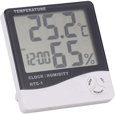 Digital Thermometer Hygrometer mit LCD Display Temperaturmesser Feuchtigkeitmess